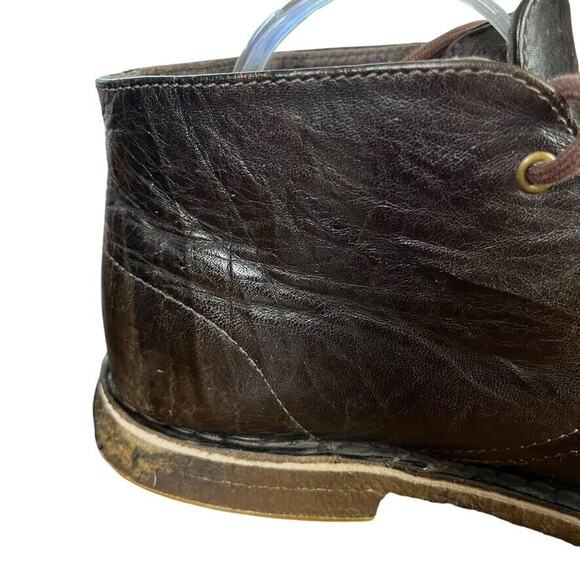 Ugg 3275 Leighton Chukka Lace Up Brown Leather Mens Ankle Boots Shoes sz 10 - Picture 5 of 16